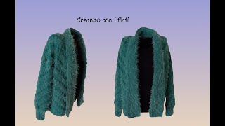 Giacca quotC2Cquot tutorial uncinettocrochet 💕Creando con i filati💕 [upl. by Onilegna787]