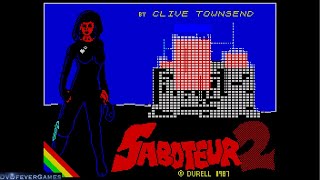 SABOTEUR II Level 1 Walkthru Mod Version 101b 128K ZX Spectrum 2024 game Gameplay DVDfeverGames [upl. by Guillema]