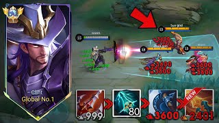 GLOBAL CLINT NEW BEST CRITICAL DAMAGE BUILD TO ONE SHOT ENEMIES🔥  100 CRAZY DAMAGE  MUST TRY [upl. by Annawahs]