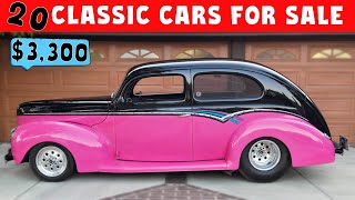 WEIRD VEHICLES WEDNESDAY 22 Affordable Vintage Cars for Sale at BudgetFriendly Prices [upl. by Mario967]