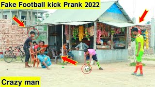 Fake Football Kick Prank  Football Scary Prank  Gone Wrong Reaction Sutton Prank TV [upl. by Pooh130]