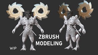 Sculpting in Zbrush Modeling accessories 2 [upl. by Slade945]