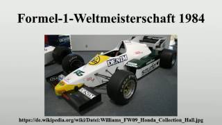 Formel1Weltmeisterschaft 1984 [upl. by Eugilegna]