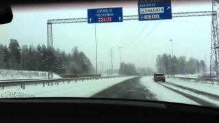 Winter Driving  Lappeenranta FI [upl. by Jorgensen]