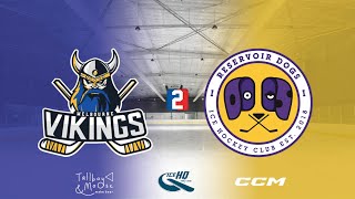 Vikings v Reservoir Dogs  Div 2  21st October  iceHQ Rec League ice hockey [upl. by Ecerehs]