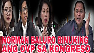 NORMAN BALURO NAG SALITA NA AT BINUKING ANG OVP SA KONGRESO [upl. by Eignat203]