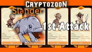 CryptoZoon 1st Attack  Slander  Plasmer tribe  Play To Earn  NFT Games [upl. by Nosidam543]