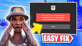 How To Fix Epic Games quotthere was an error processing the credentials from the external login systemquot [upl. by Ilarrold288]