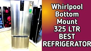 Whirlpool 324 L bottom mount refrigerator IFPRO INV CNV 340 2S Omega Steel Convertible [upl. by Gutow703]