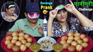 PANI PURI EATING CHALLENGE WITH PRANK ll VODKA PRANK BudaBudiVlogs [upl. by Lateh378]