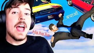 I Installed The GTA V Chaos Mod Reaction Video gta5 gaming MrBeast MrBeastGaming mythpat [upl. by Eilsew]