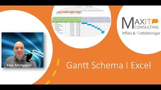 Att göra ett Gantt schema i Excel wwwmaxitnu [upl. by Llorrac262]