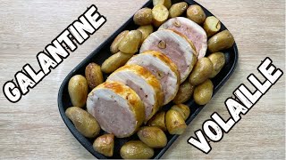 Ballotine Galantine de volaille farcie et cuite sous vide [upl. by Hniht]