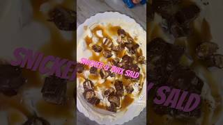 Snicker amp Twix Salad ‼️ fyp hoilday snickers foodrecipe [upl. by Zetniuq833]