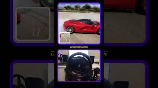 Drag Racing FASTEST Laferrari  Forza Horizon 5 steeringwheel shorts laferrari [upl. by Lahcym]