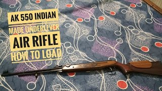 AK 550 Indian Made Underlever Air RifleHow To Load A PelletMust Watch👍👌👍 [upl. by Adnalor]