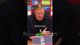 Koeman over moment assistent Hongarije koeman oranje nationsleague hongaria [upl. by Llevrac409]