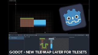 Godot  New Tileset node The Tile Map Layer Godot 43 with 2D platformer controller [upl. by Dunn202]