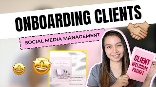 How to Onboard New Clients as a Social Media Manager  Client Welcome Packet Template CC English [upl. by Nitsuga]