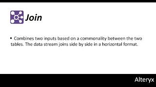 21 Alteryx Tutorial Join [upl. by Kimble]