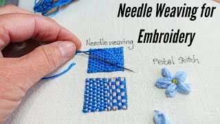 Needle Weaving A Most Beautiful Embroidery Technique [upl. by Rosenwald]