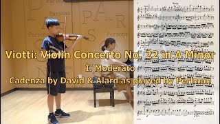 Viotti Violin Concerto No22 in A Minor I Moderato Cadenza by David amp Alard as played by Perlman [upl. by Obbard]