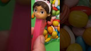 ASMR unboxing of sweets Multicolored dragee in unusual packaging candy rainbowsatisfying [upl. by Notsnhoj810]