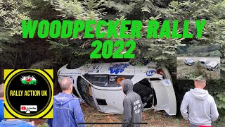 WOODPECKER RALLY 2022 big crash amp action [upl. by Eicam922]