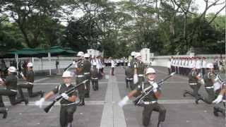 Changing of Guards Ceremony  Istana Singapore  6 January 2013 [upl. by Tinor]