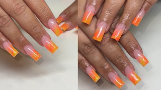 Acrylic Marble Ombre For Beginners  Nails Art  Nail Tutorial [upl. by Lokin]