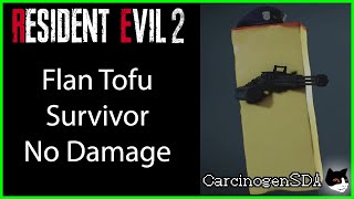 Resident Evil 2 REmake PC No Damage  Flan Tofu Survivor [upl. by Ahidam]