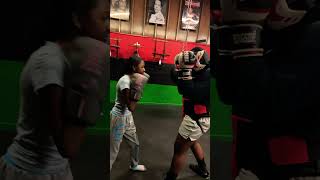 13 yr old shy girl 1st sparring session 🥊🥊 [upl. by Trevethick]