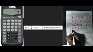 139 Adding Rational Numbers using commutative property to reorder [upl. by Eitsirk]