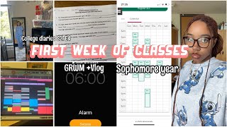 First Week of Classes GRWM  Vlog sophomore year [upl. by Julio]