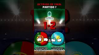 OCTAVOS DE FINAL PORTUGAL vs KAZAJISTÁN COPA MUNDIAL DE FUTSAL 2024 countryballs [upl. by Leibrag150]