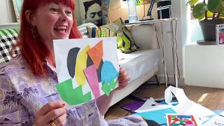 How to make paper animal collages in the style of Henri Matisse  Art activities with children [upl. by Alicia]