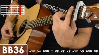 Gayuma  Abra Guitar Tutorial strumming patterns chord progression muting technique [upl. by Handal]