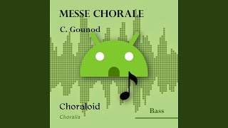 Messe chorale Domine Fili unigenite bass II Voice with metronome [upl. by Wj]