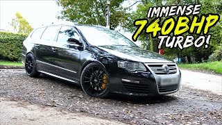 THE UKS MEANEST VW PASSAT 740BHP R36 TURBO FREIGHT TRAIN [upl. by Viscardi]