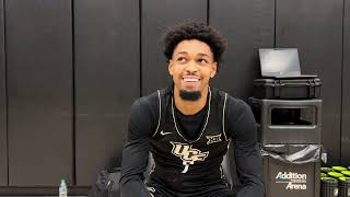 Dior Johnson at UCF Basketball Media Day [upl. by Leasim]