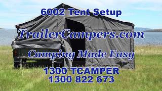 6002 TrailerCampers Tent Setup [upl. by Renner102]