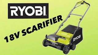 Tool check  Ryobi ONE brushless lawn scarifier  dethatcher review [upl. by Rozanna]