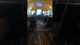 inside A Restored London Bus bus vintage exploring [upl. by Comras203]