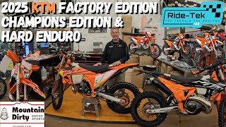 2025 KTM Factory Edition 300 XCW Champions Edition amp Hard Enduro First Look [upl. by Atiugram]