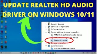 How to Download and Install Realtek HD Audio Manager amp Driver on Windows 10 Windows 11 [upl. by Zerla]