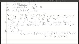 Lec 2 Zariski Topology [upl. by Cowie]