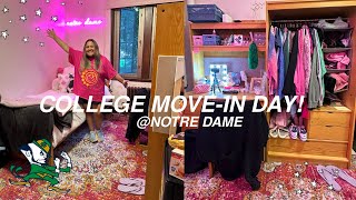 COLLEGE MOVEIN DAY 2023  NOTRE DAME [upl. by Aitnas]