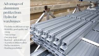 Extruded aluminium profiles for warehouses [upl. by Yelloh]