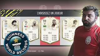 FIFA 20  DRAFT ON TENTE LE WORLD RECORD AVCE LES NOUVELLES ICONES DISPONIBLES [upl. by Irual]