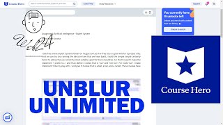 How to Unblur Course Hero Answers Free Unlimited  Web24 [upl. by Rozele]